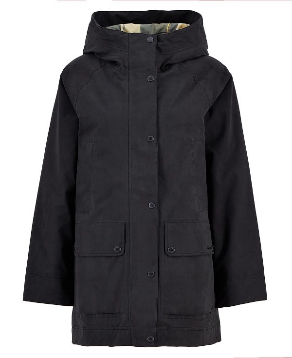 Barbour Winter Beadnell Waterproof Jacket Black/Ancient | BABO89389