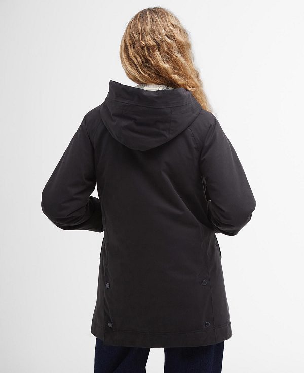 Barbour Winter Beadnell Waterproof Jacket Black/Ancient | BABO89389