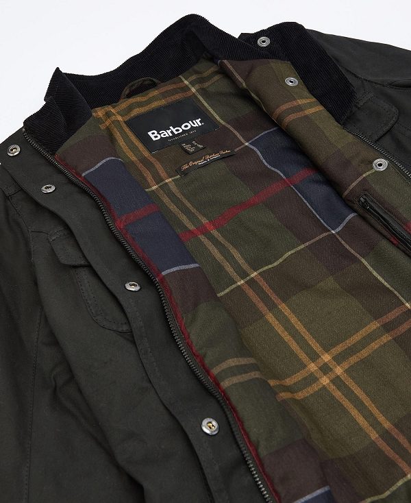 Barbour Winter Defence Wax Jacket Black | BABO89230