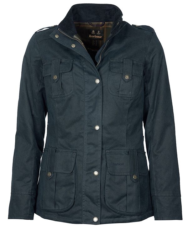 Barbour Winter Defence Wax Jacket Navy | BABO89239