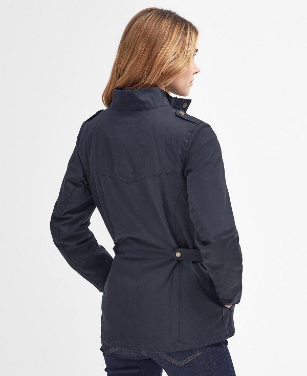 Barbour Winter Defence Wax Jacket Navy | BABO89239