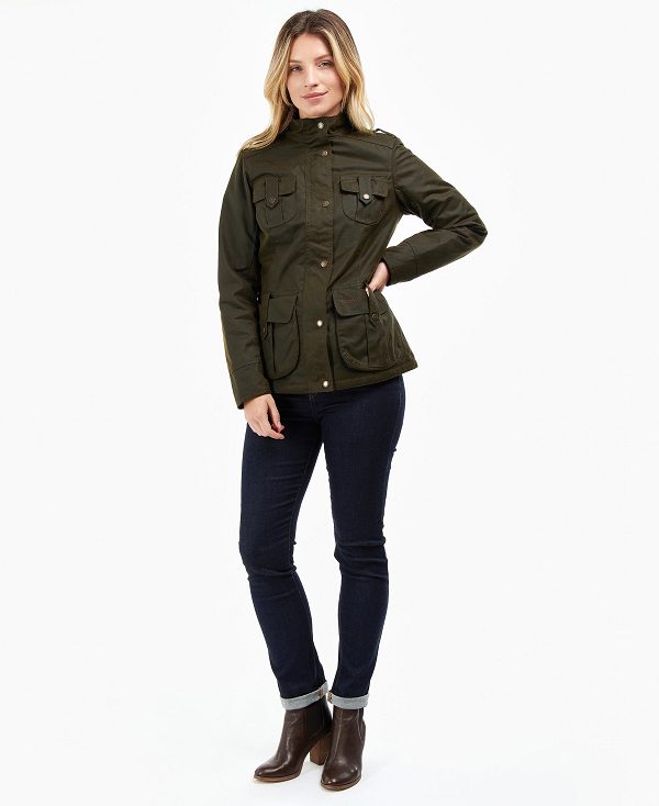 Barbour Winter Defence Wax Jacket Olive/Classic | BABO89216