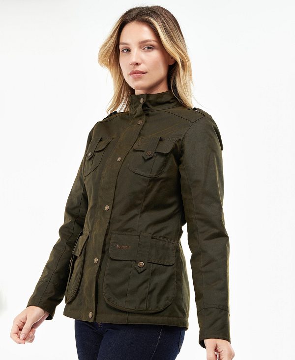 Barbour Winter Defence Wax Jacket Olive/Classic | BABO89216