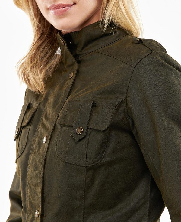 Barbour Winter Defence Wax Jacket Olive/Classic | BABO89216