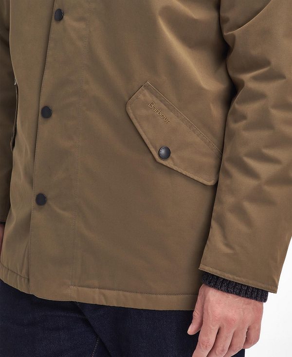 Barbour Winter Spoonbill Waterproof Jacket Clay | BABO87418