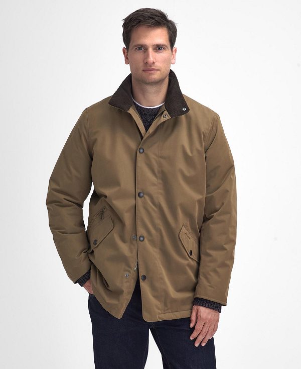 Barbour Winter Spoonbill Waterproof Jacket Clay | BABO87418