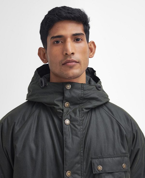 Barbour Winter Waxed Parka Fern | BABO87224