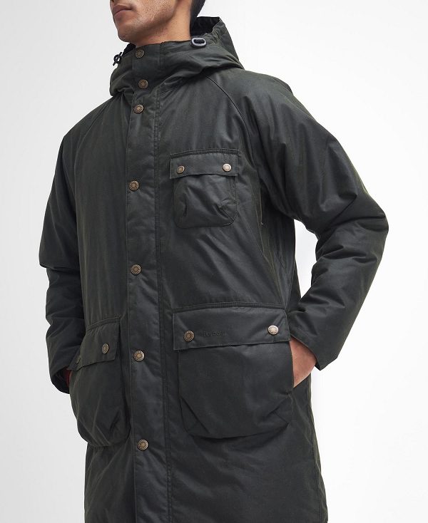 Barbour Winter Waxed Parka Fern | BABO87224