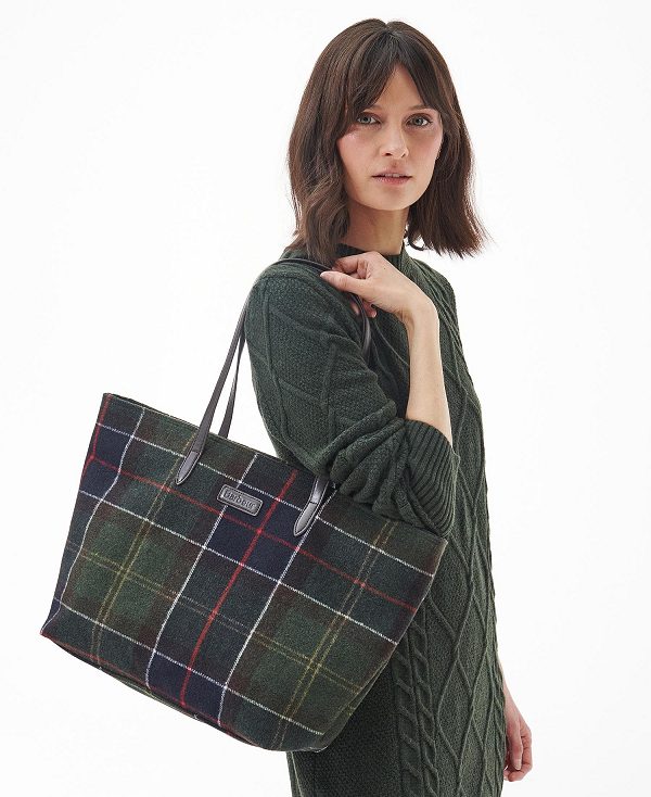 Barbour Witford Tartan Tote Bag Classic Tartan | BABO89949