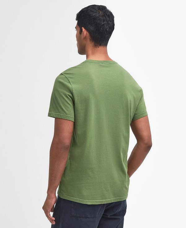 Barbour Witton Graphic T-shirt Green | BABO88351