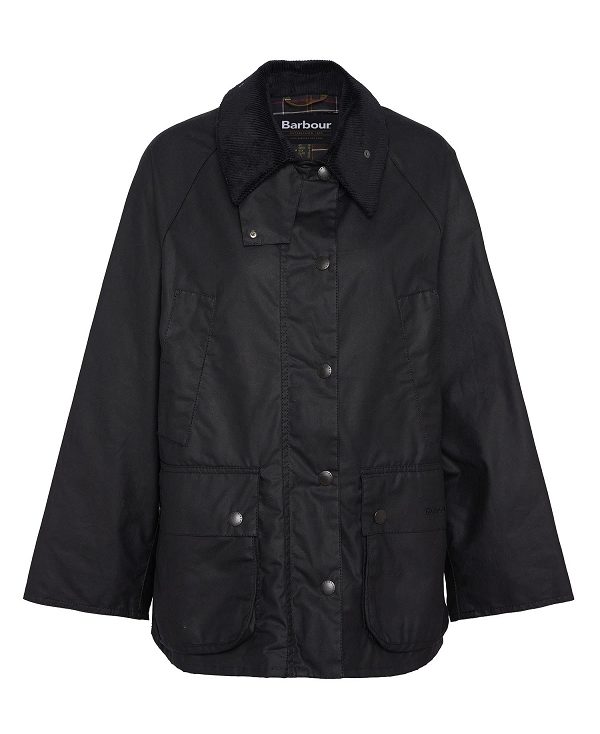 Barbour Women'S Bedale Waxed Jacket Black | BABO89226