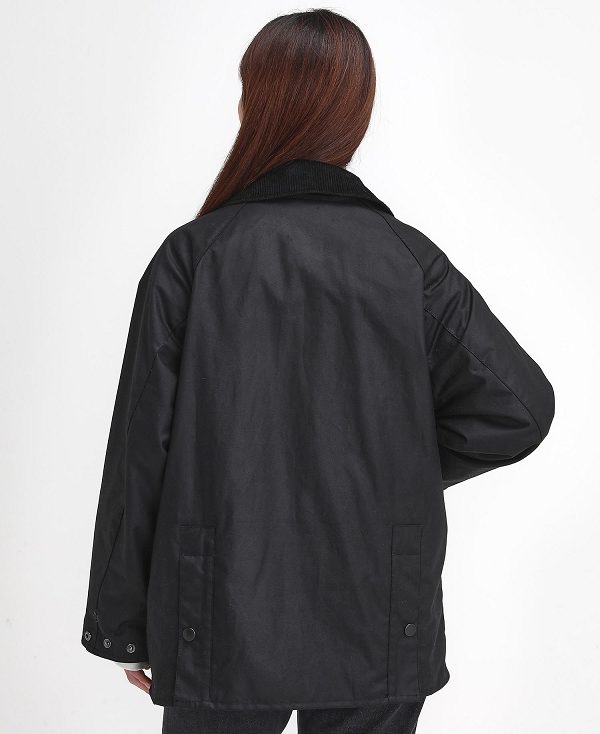 Barbour Women'S Bedale Waxed Jacket Black | BABO89226