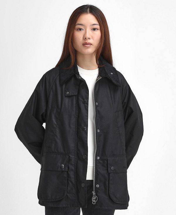 Barbour Women'S Bedale Waxed Jacket Black | BABO89226