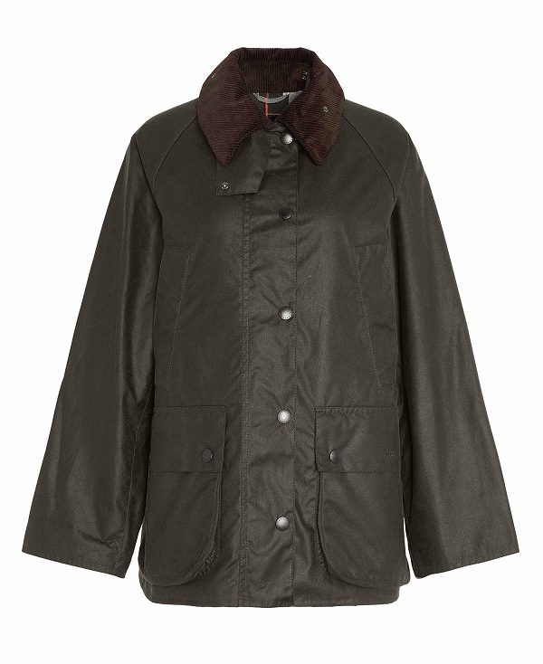 Barbour Women'S Bedale Waxed Jacket Olive/Classic | BABO89225