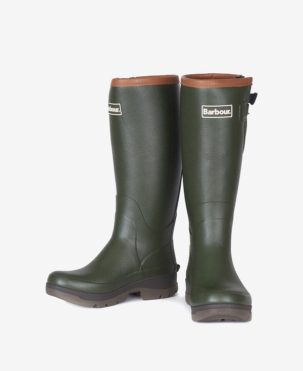 Barbour Women'S Tempest Wellington Boots Olive | BABO89925