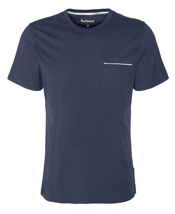 Barbour Woodchurch T-shirt Navy | BABO88372