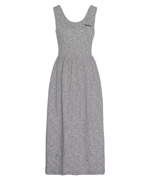 Barbour Woodford Midi Dress Grey Marl | BABO89604