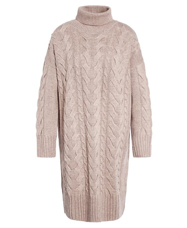 Barbour Woodlane Jumper Dress Nougat | BABO89585