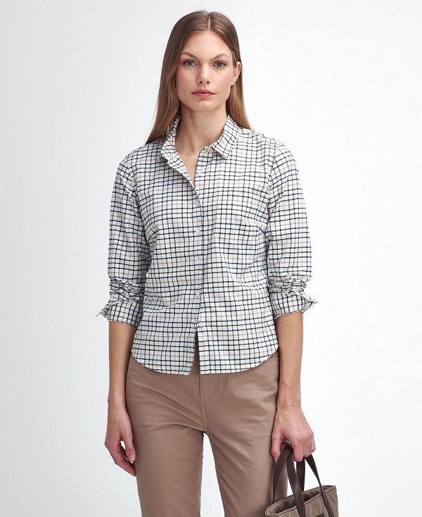 Barbour Woodside Tailored Long-sleeved Shirt Multi Check | BABO89520