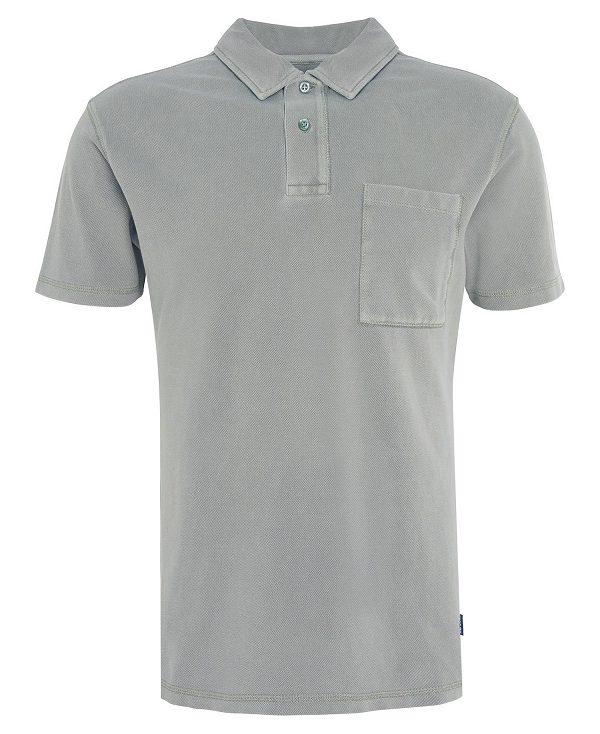 Barbour Worsley Pocket Polo Shirt Agave Green | BABO88122