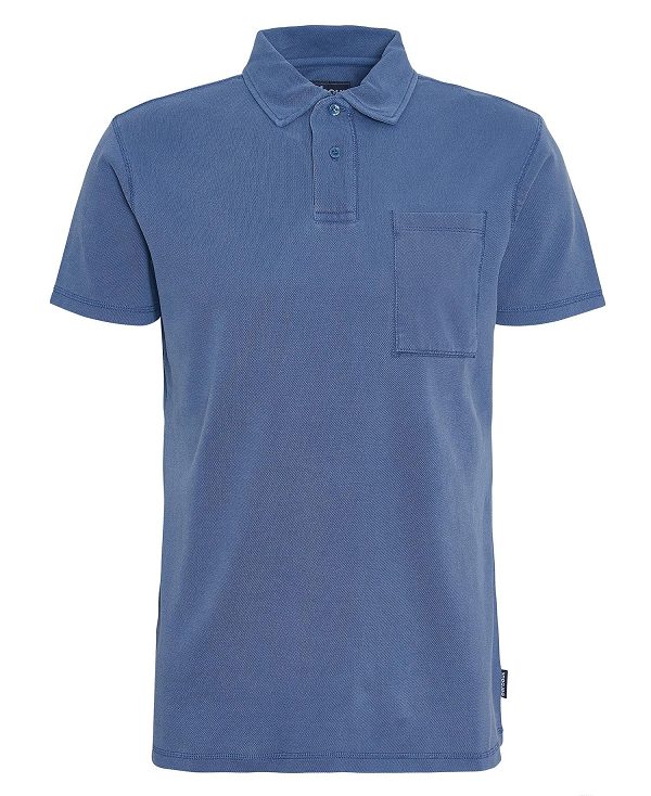 Barbour Worsley Pocket Polo Shirt Oceana | BABO88123