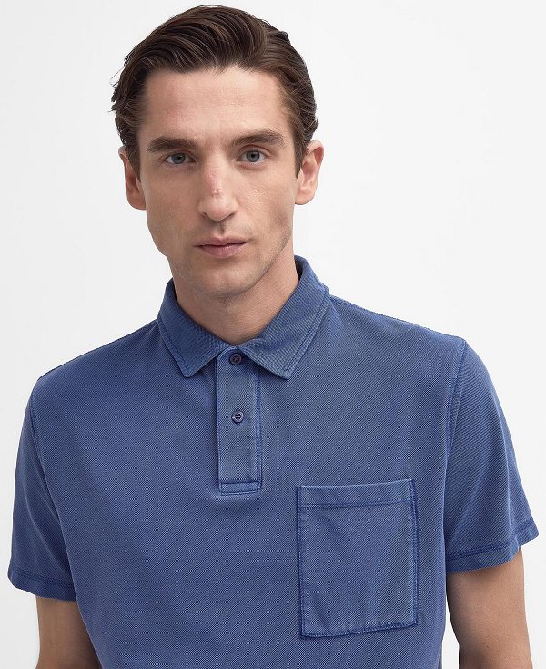 Barbour Worsley Pocket Polo Shirt Oceana | BABO88123