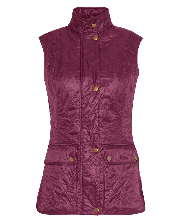 Barbour Wray Gilet Cabernet/Brown | BABO89460