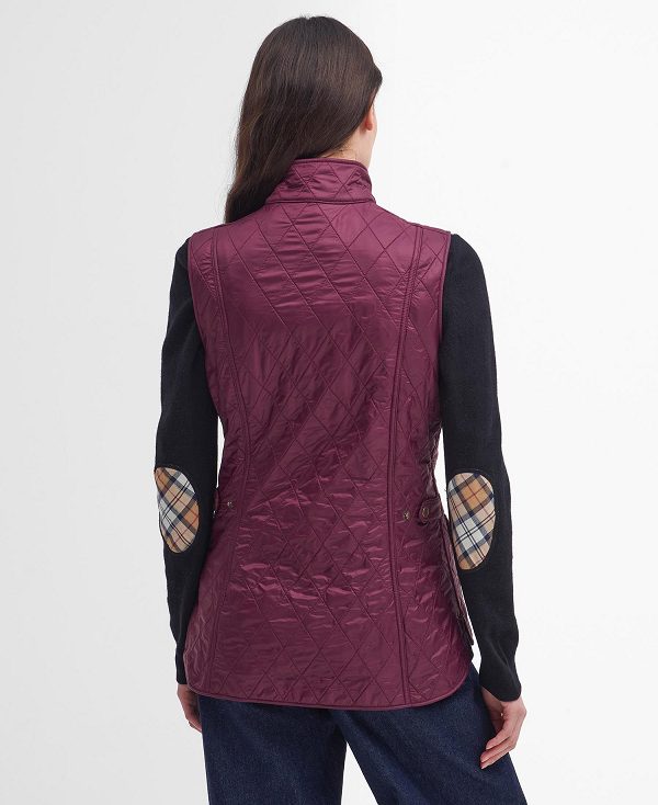 Barbour Wray Gilet Cabernet/Brown | BABO89460