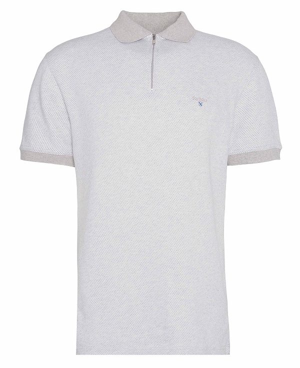 Barbour Wynch Short-sleeved Polo Shirt Grey | BABO88235